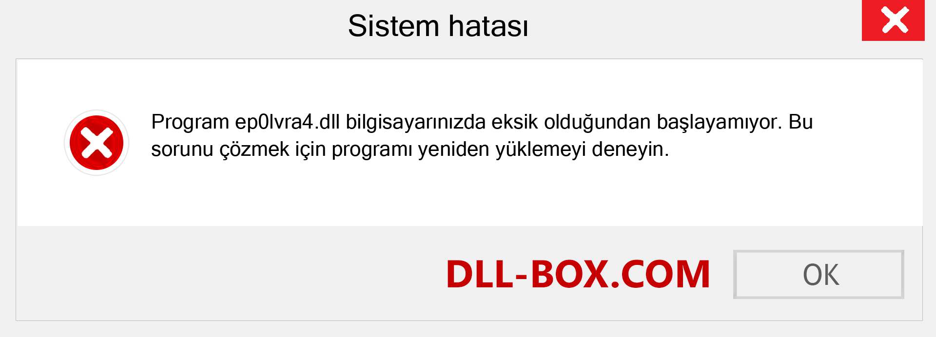 ep0lvra4.dll dosyası eksik mi? Windows 7, 8, 10 için İndirin - Windows'ta ep0lvra4 dll Eksik Hatasını Düzeltin, fotoğraflar, resimler